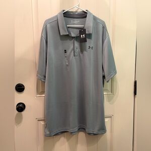 Under Armour Men's Steel Blue Polo Shirt